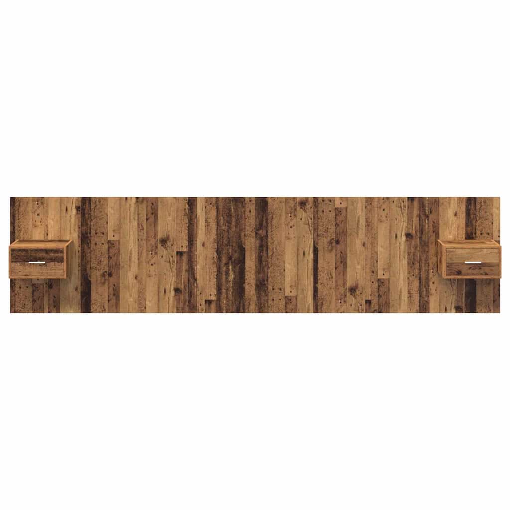 vidaXL Headboard with Cabinet 3 pcs Old Wood Engineered Wood