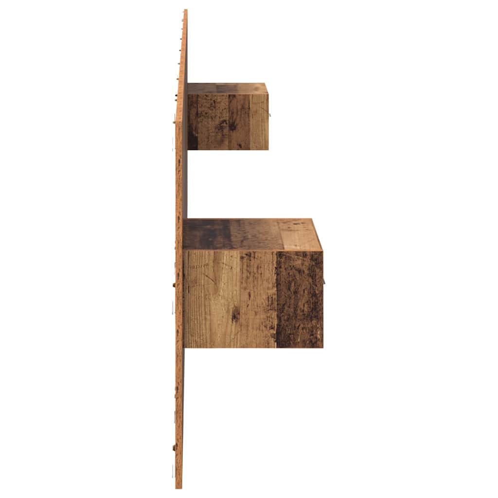 vidaXL Headboard with Cabinet 3 pcs Old Wood Engineered Wood