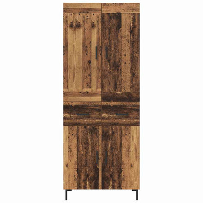 vidaXL Highboard with Drawer 2 pcs Old Wood Engineered Wood