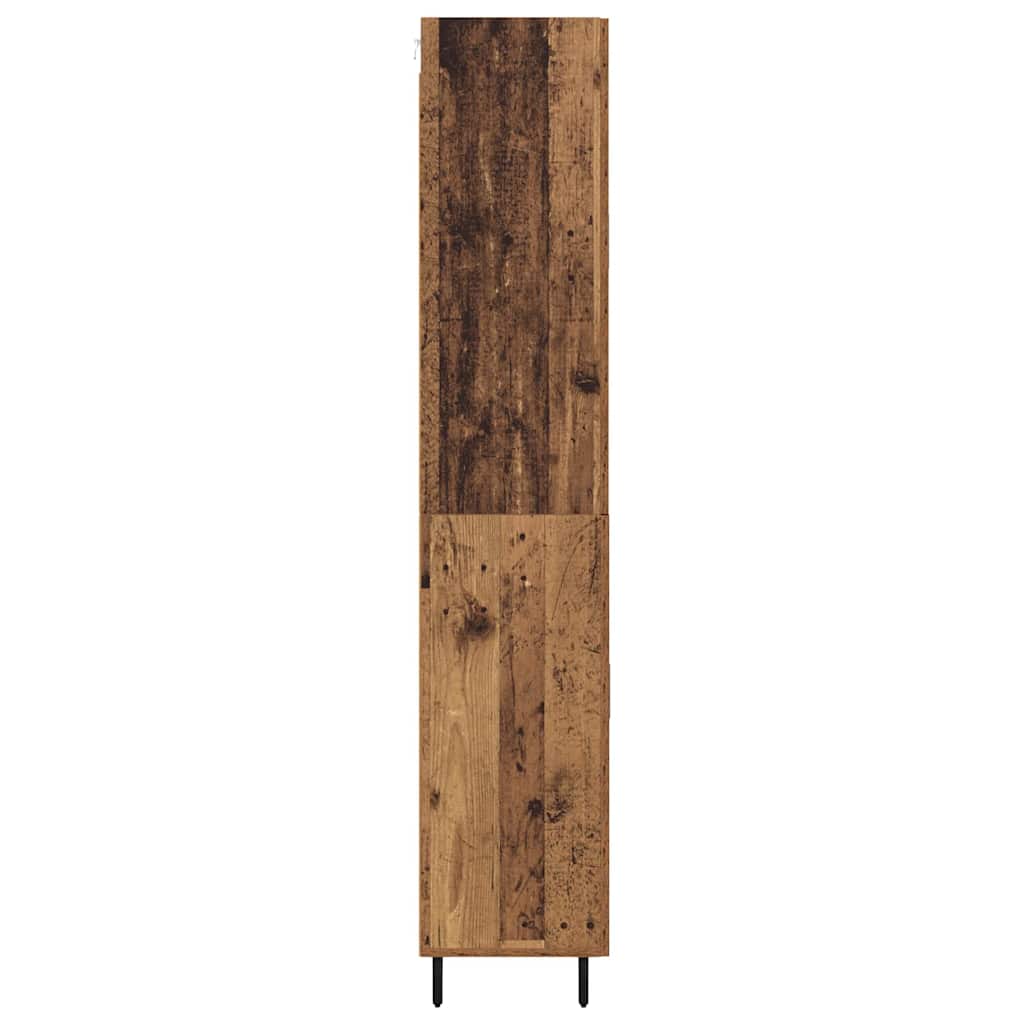 vidaXL Highboard with Drawer 2 pcs Old Wood Engineered Wood
