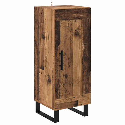 vidaXL Highboard Old Wood 34.5 x 34 x 180 cm Engineered Wood