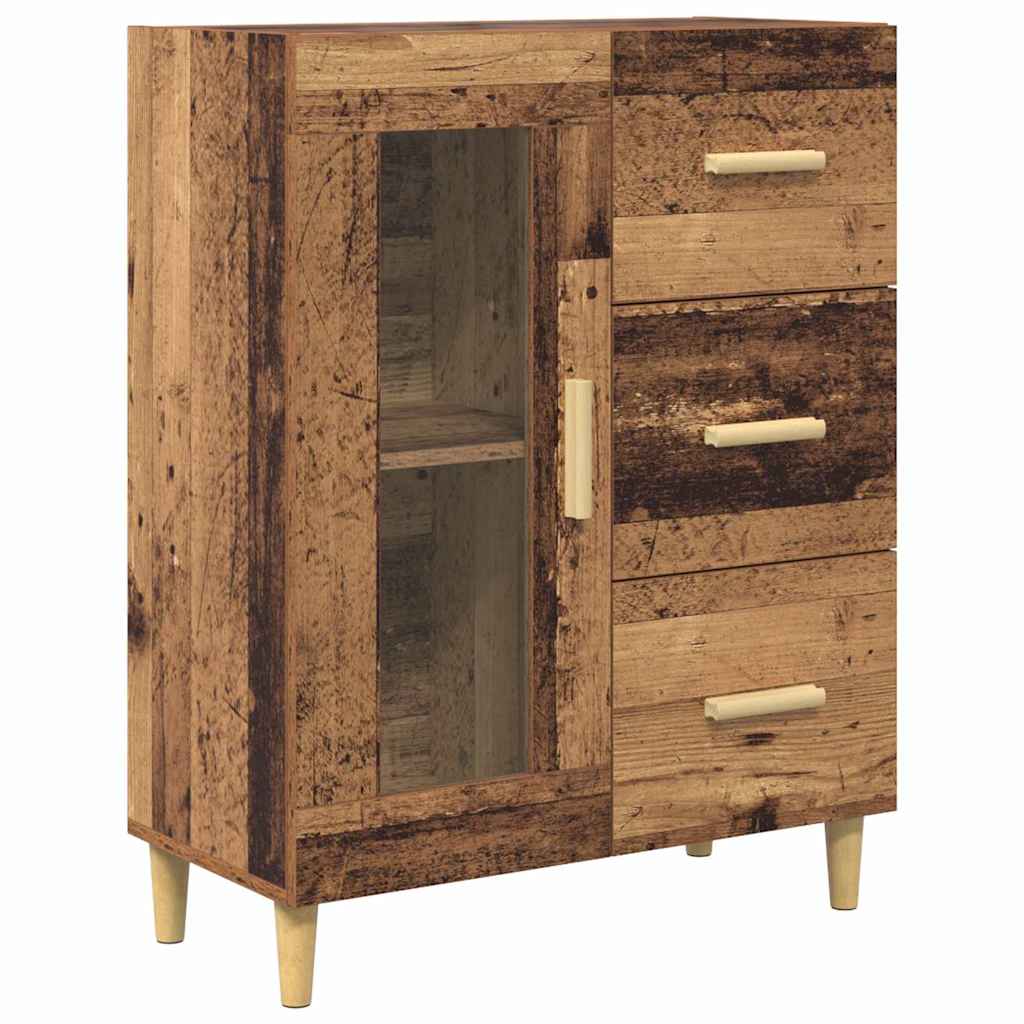 vidaXL Highboard Old Wood 69.5 x 34 x 180 cm Engineered Wood