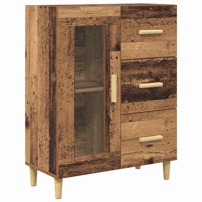 vidaXL Highboard Old Wood 69.5 x 34 x 180 cm Engineered Wood