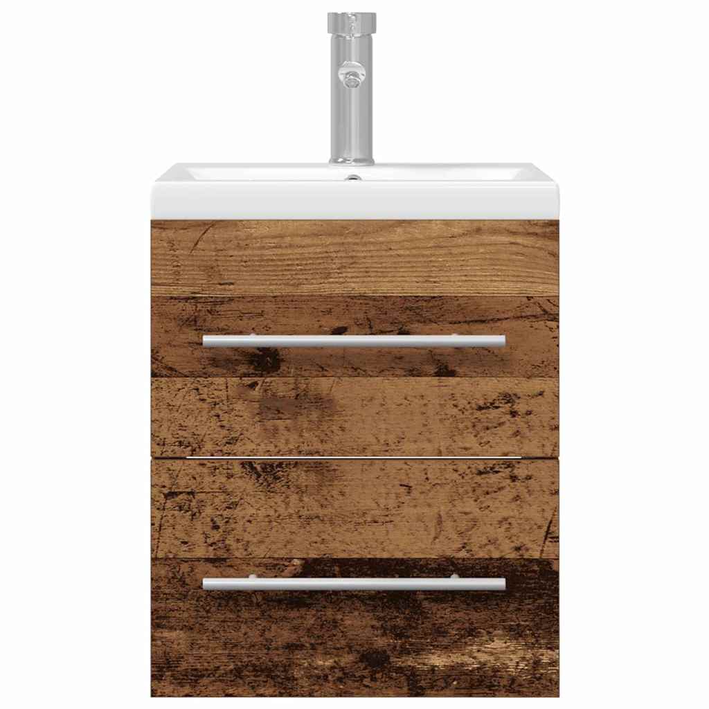 vidaXL Bathroom Sink Cabinet with Drawer Old Wood 41 x 38.5 x 48 cm