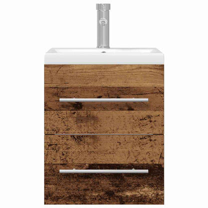 vidaXL Bathroom Sink Cabinet with Drawer Old Wood 41 x 38.5 x 48 cm