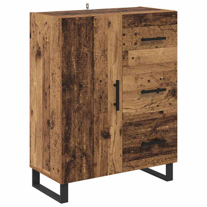 vidaXL Highboard with Drawer 2 pcs Old Wood Engineered Wood