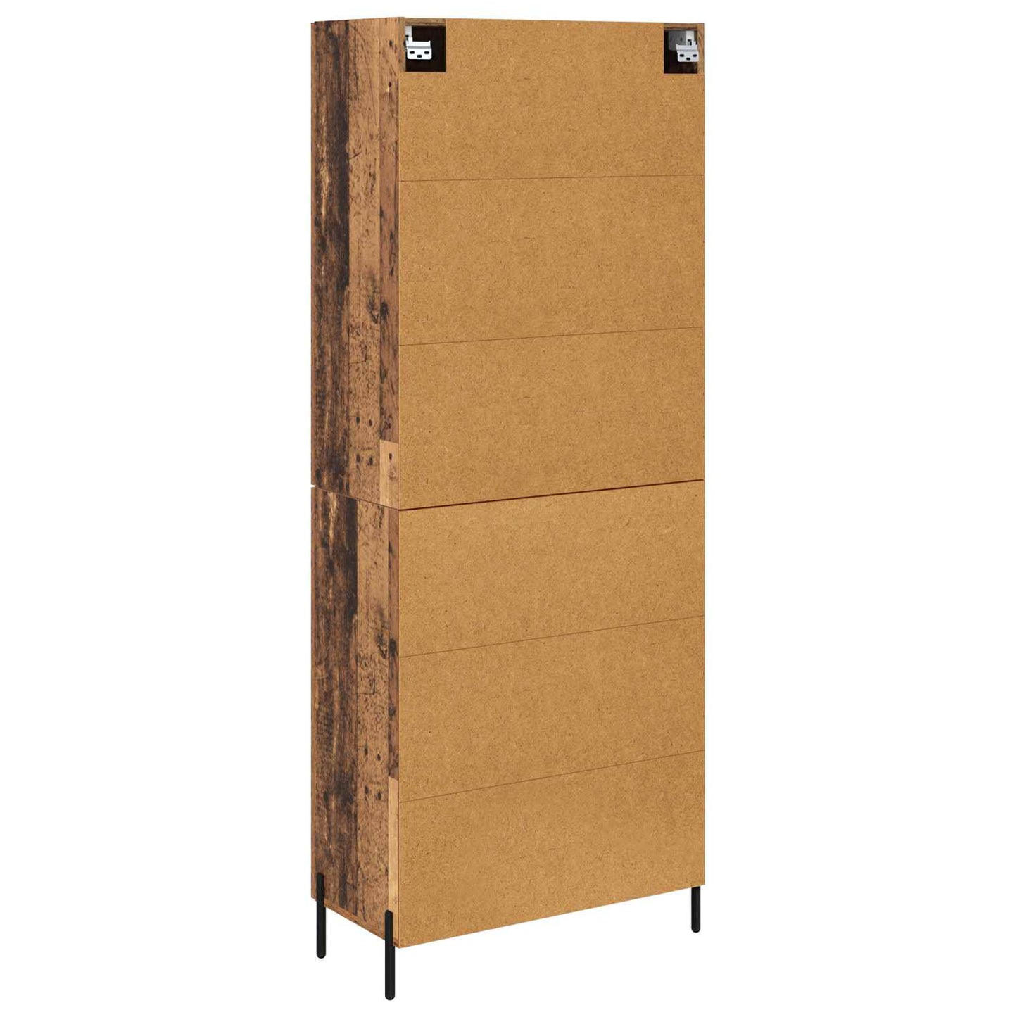 vidaXL Highboard Old Wood 69.5 x 34 x 180 cm Engineered Wood