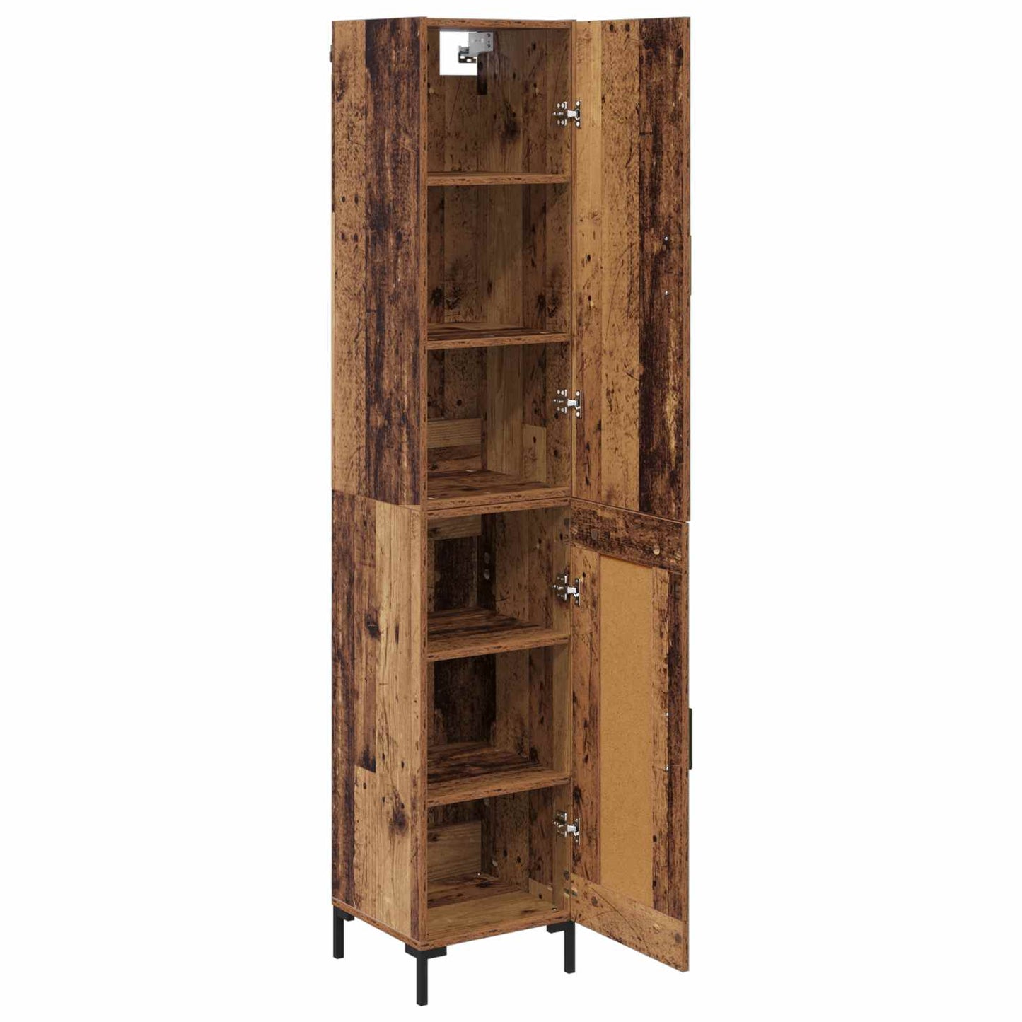 vidaXL Highboard Old Wood 69.5 x 34 x 180 cm Engineered Wood