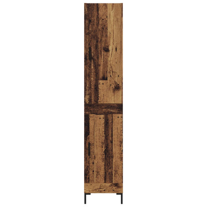 vidaXL Highboard Old Wood 69.5 x 34 x 180 cm Engineered Wood