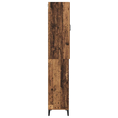 vidaXL Highboard Old Wood 69.5 x 34 x 180 cm Engineered Wood