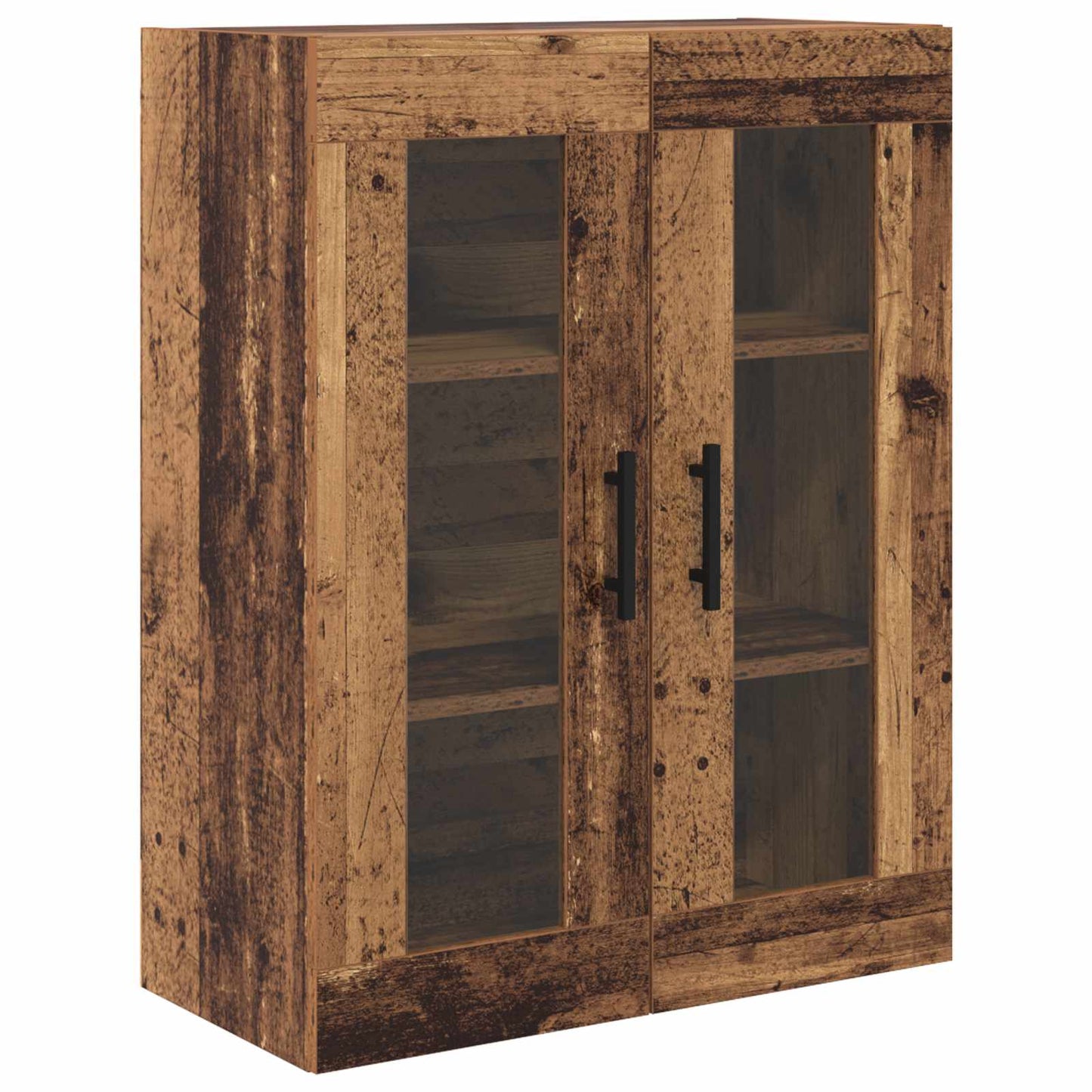 vidaXL Highboard with Drawer 2 pcs Old Wood Engineered Wood