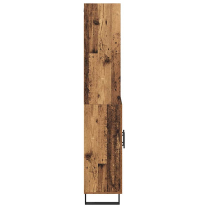 vidaXL Highboard 2 pcs Old Wood Engineered Wood