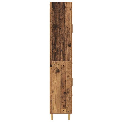 vidaXL Highboard Old Wood 69.5 x 34 x 180 cm Engineered Wood