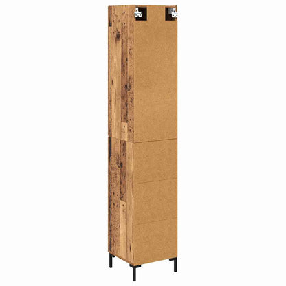 vidaXL Highboard Old Wood 69.5 x 34 x 180 cm Engineered Wood