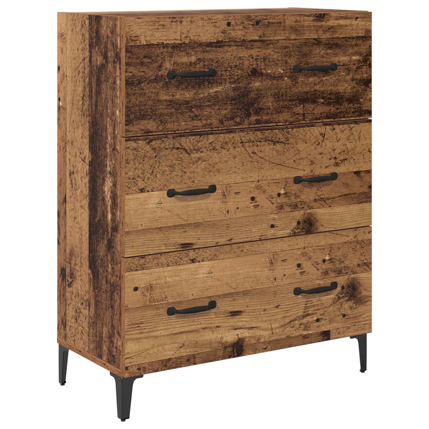 vidaXL Highboard Old Wood 69.5 x 34 x 180 cm Engineered Wood
