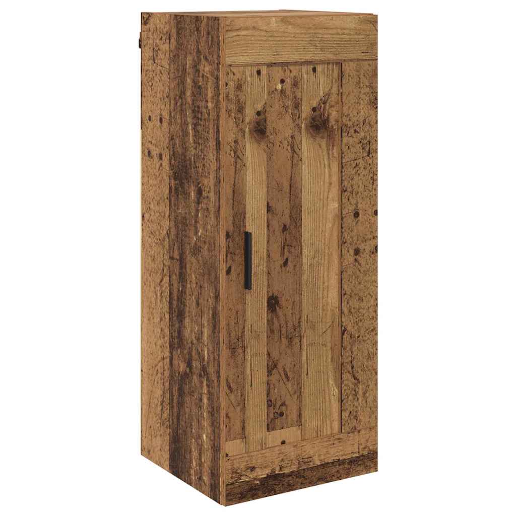 vidaXL Highboard Old Wood 34.5 x 34 x 180 cm Engineered Wood
