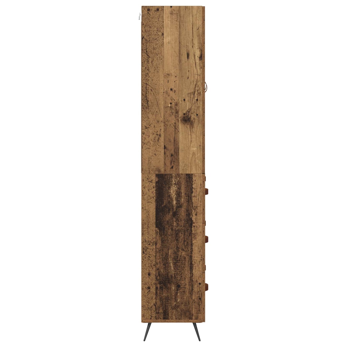 vidaXL Highboard Old Wood 69.5 x 34 x 180 cm Engineered Wood