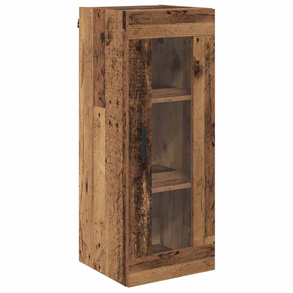 vidaXL Highboard Old Wood 34.5 x 34 x 180 cm Engineered Wood