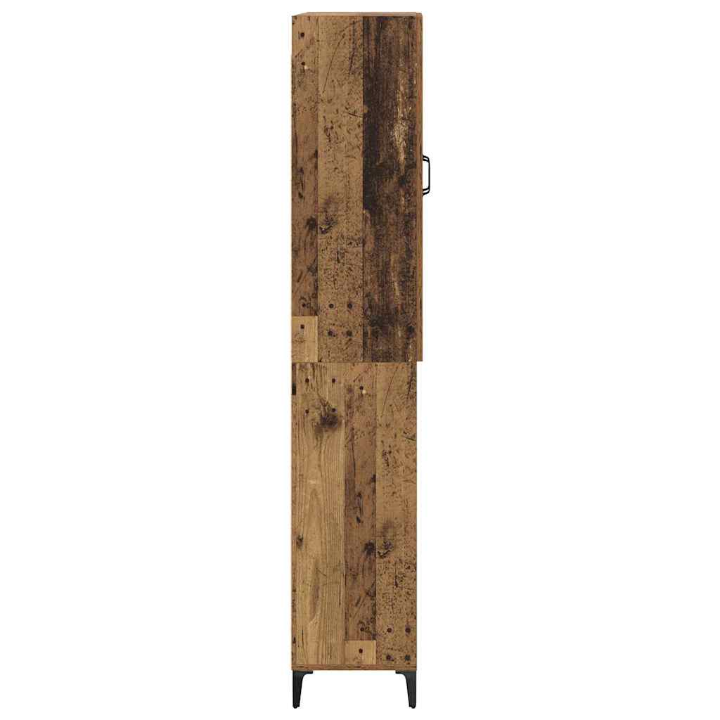 vidaXL Highboard Old Wood 69.5 x 34 x 180 cm Engineered Wood