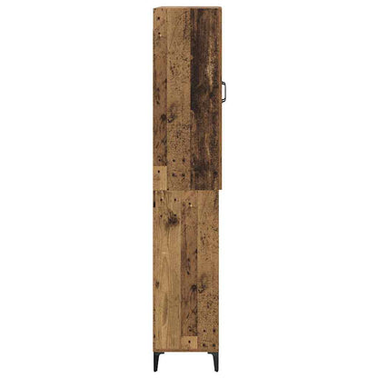 vidaXL Highboard Old Wood 69.5 x 34 x 180 cm Engineered Wood