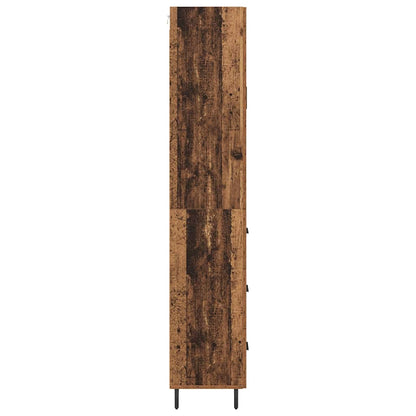 vidaXL Highboard with Drawer 2 pcs Old Wood Engineered Wood