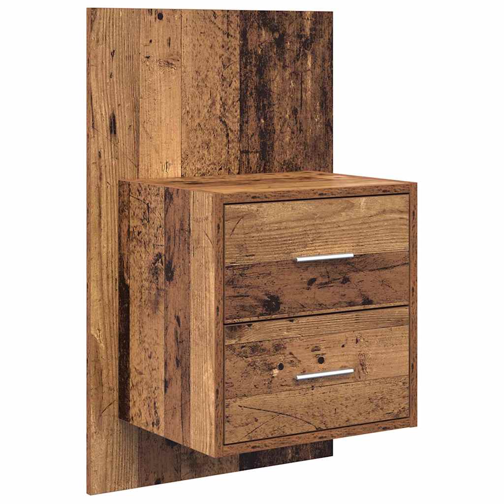 vidaXL Headboard with Cabinet 3 pcs Old Wood Engineered Wood