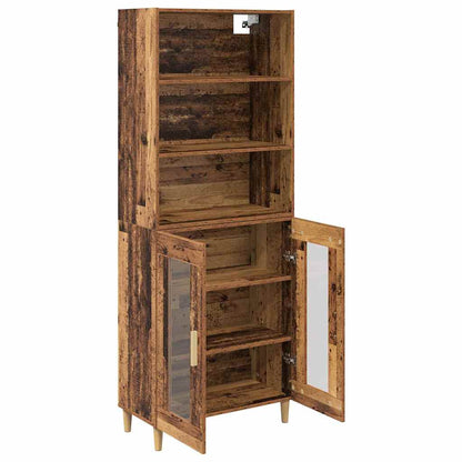 vidaXL Highboard Old Wood 69.5 x 32.5 x 180 cm Engineered Wood