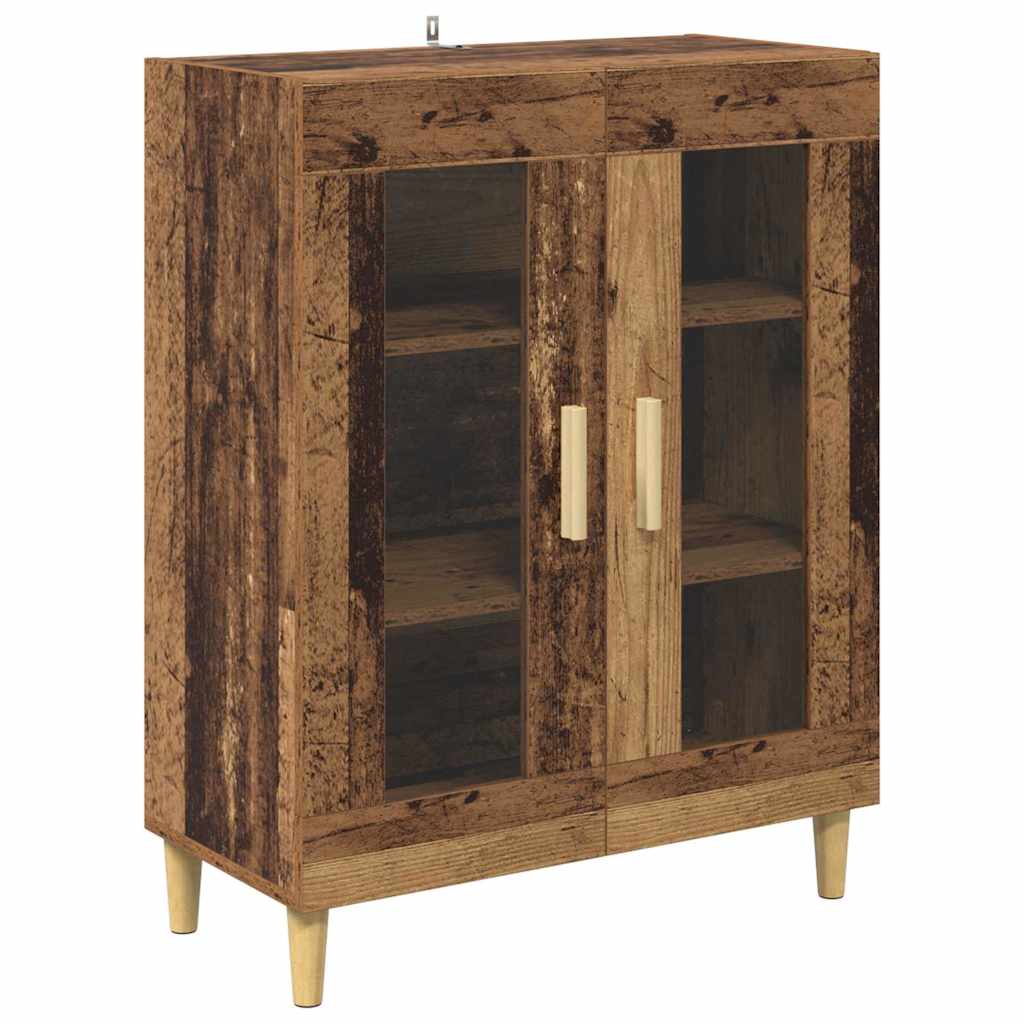 vidaXL Highboard Old Wood 69.5 x 32.5 x 180 cm Engineered Wood