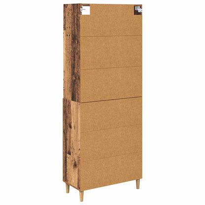 vidaXL Highboard Old Wood 69.5 x 32.5 x 180 cm Engineered Wood