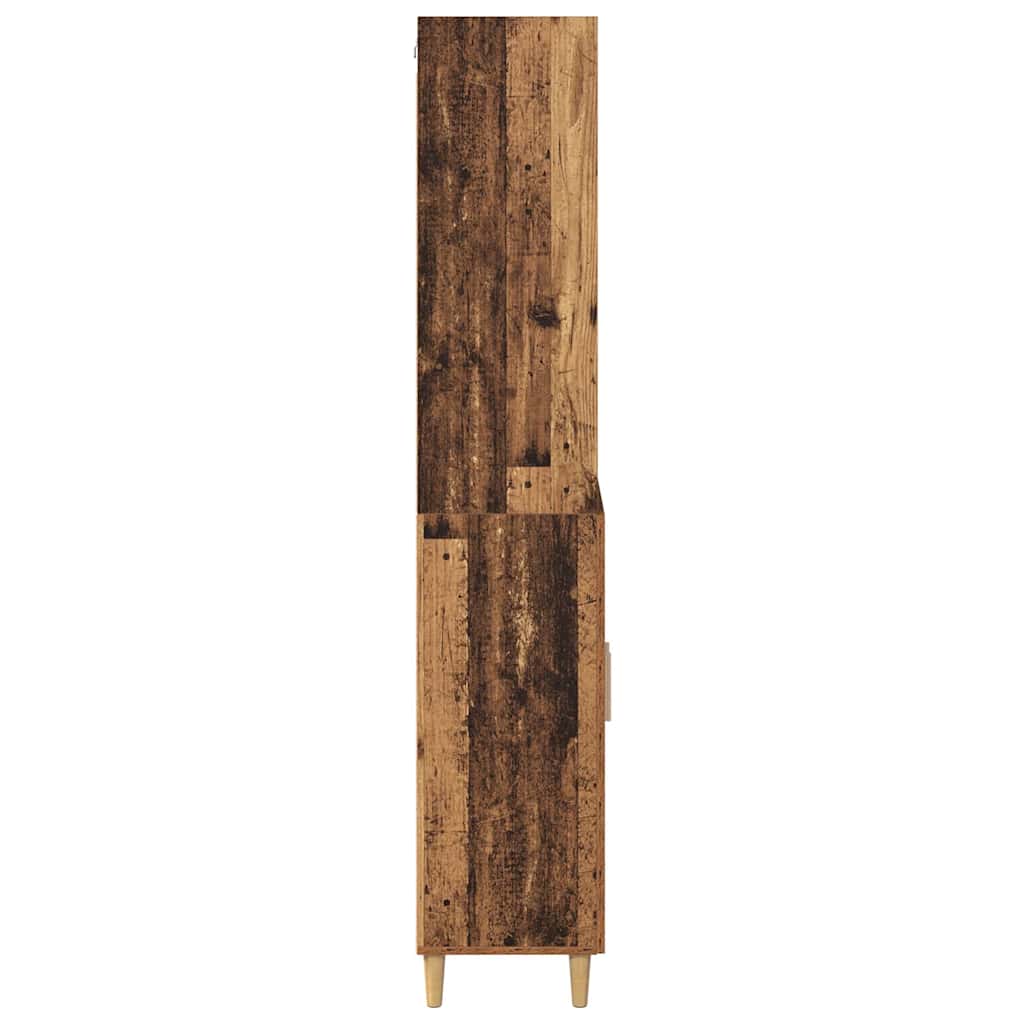 vidaXL Highboard Old Wood 69.5 x 32.5 x 180 cm Engineered Wood