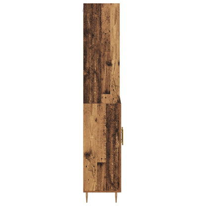 vidaXL Highboard Old Wood 69.5 x 34 x 180 cm Engineered Wood