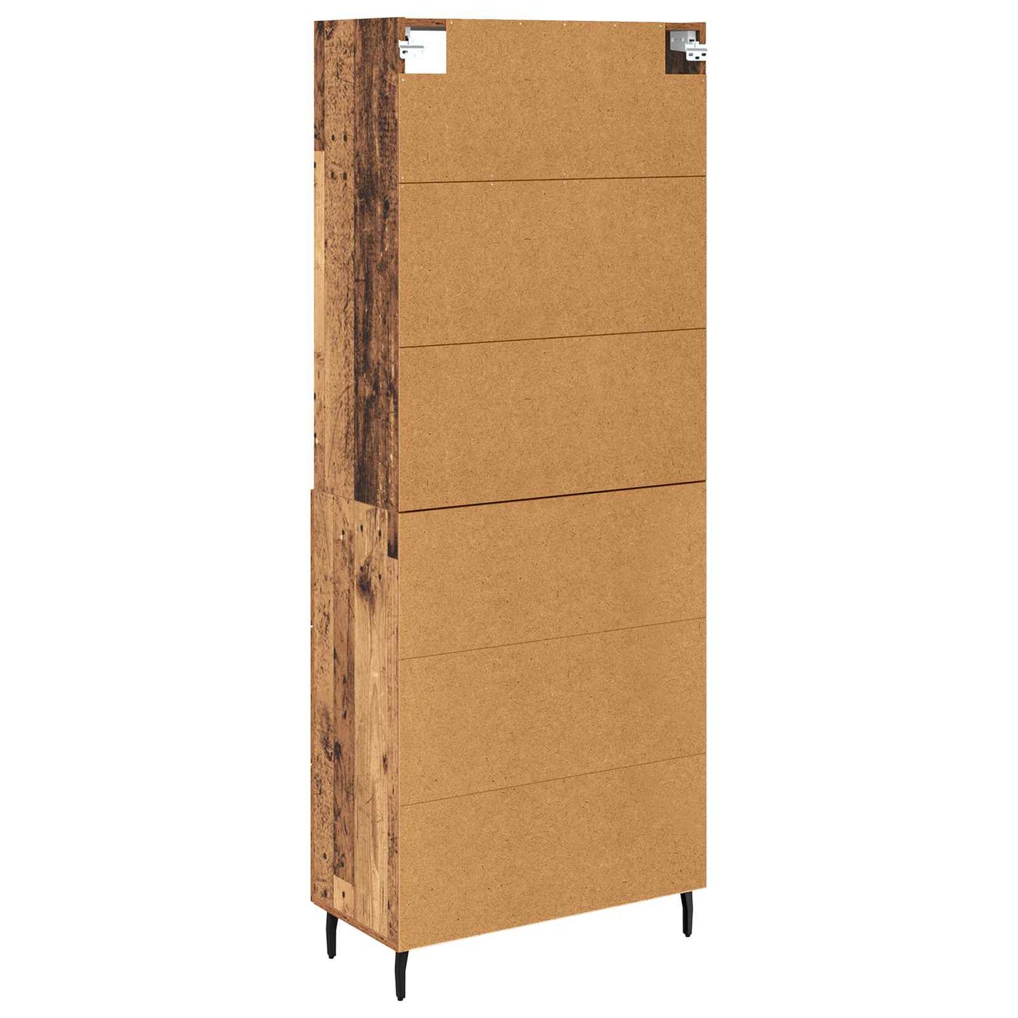 vidaXL Highboard with Drawer 2 pcs Old Wood Engineered Wood
