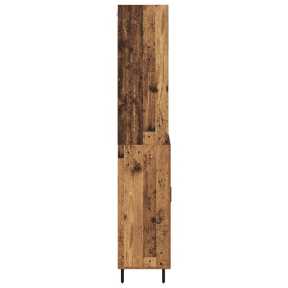 vidaXL Highboard with Drawer 2 pcs Old Wood Engineered Wood