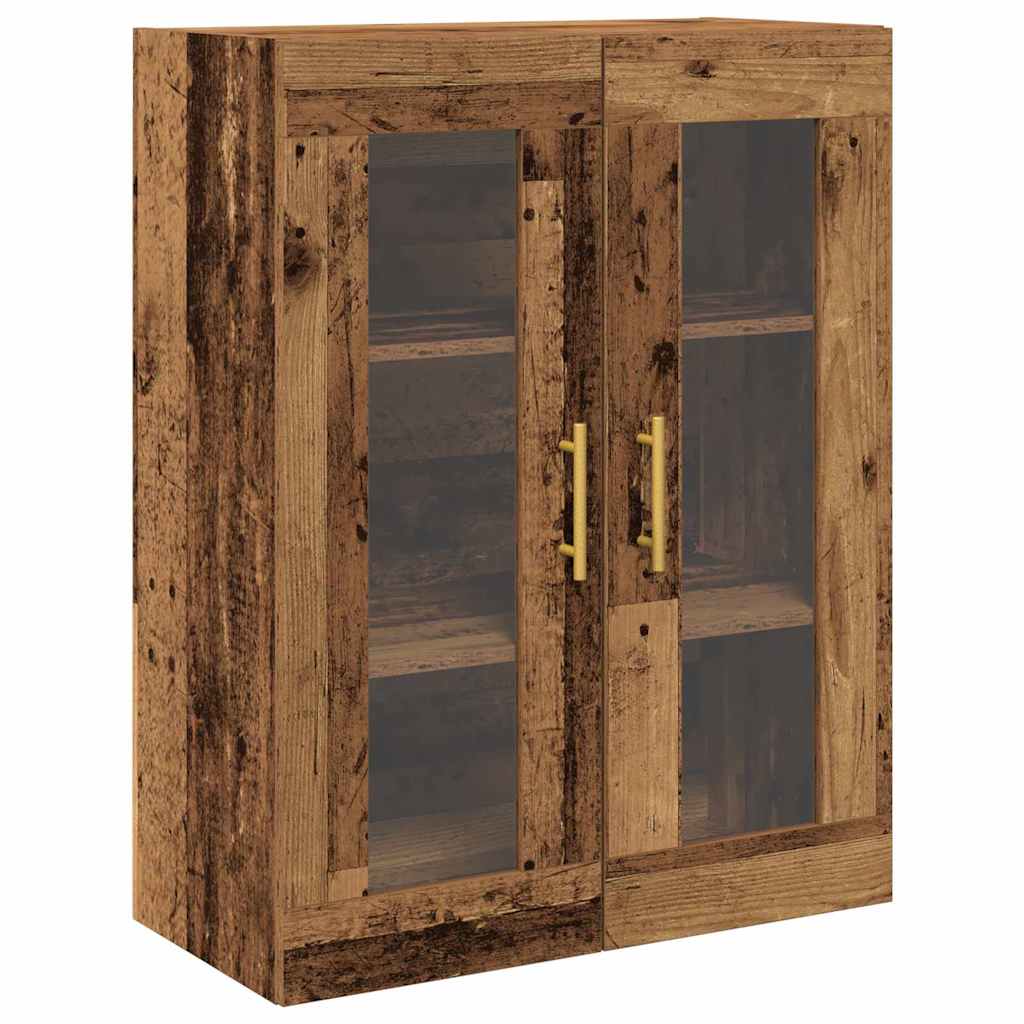 vidaXL Highboard with Drawer 2 pcs Old Wood Engineered Wood