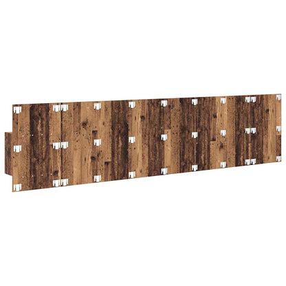 vidaXL Headboard with Cabinet 3 pcs Old Wood Engineered Wood