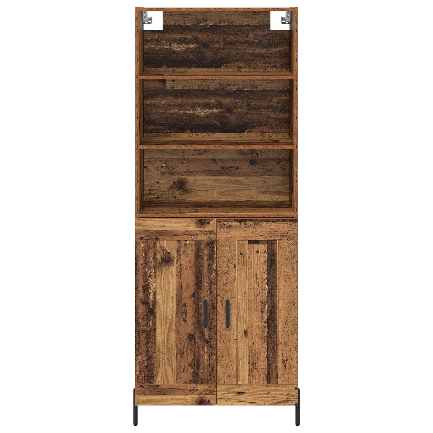 vidaXL Highboard Old Wood 69.5 x 32.5 x 180 cm Engineered Wood