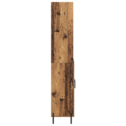 vidaXL Highboard Old Wood 69.5 x 32.5 x 180 cm Engineered Wood