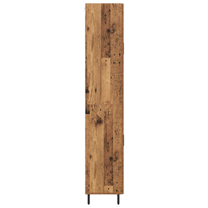 vidaXL Highboard with Drawer 2 pcs Old Wood Engineered Wood