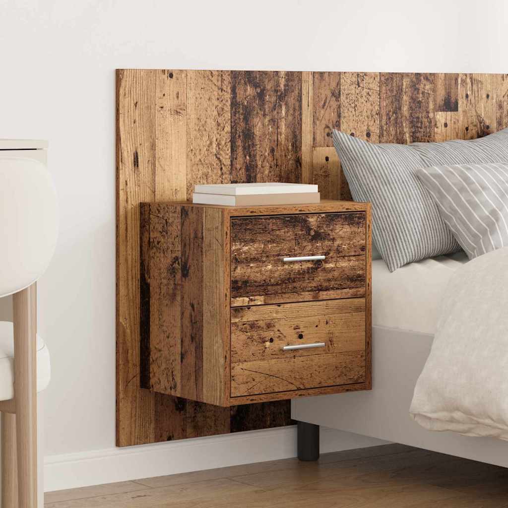 vidaXL Headboard with Cabinet 3 pcs Old Wood Engineered Wood