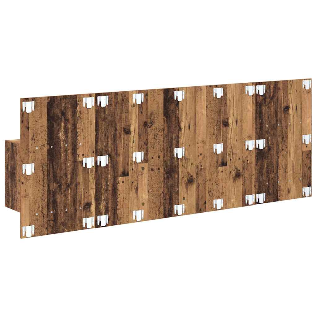vidaXL Headboard with Cabinet 3 pcs Old Wood Engineered Wood