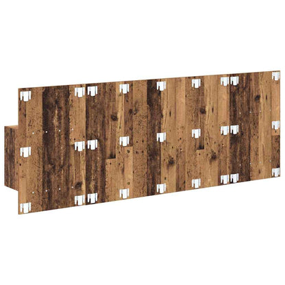 vidaXL Headboard with Cabinet 3 pcs Old Wood Engineered Wood