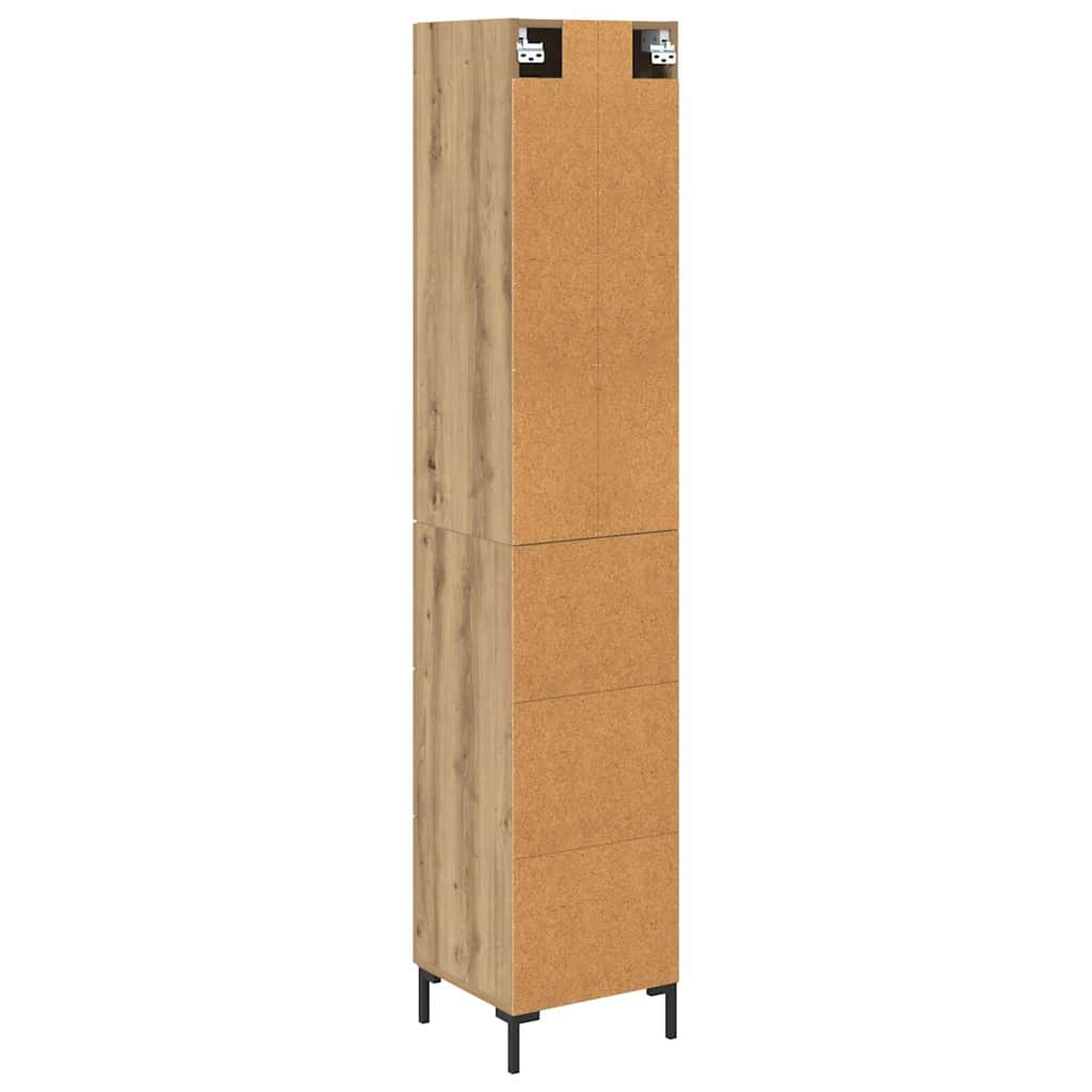 vidaXL Highboard Artisan Oak 34.5 x 34 x 180 cm Engineered Wood