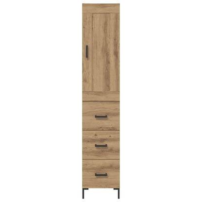 vidaXL Highboard Artisan Oak 34.5 x 34 x 180 cm Engineered Wood