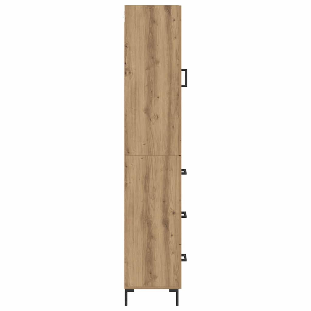 vidaXL Highboard Artisan Oak 34.5 x 34 x 180 cm Engineered Wood