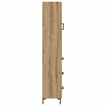 vidaXL Highboard Artisan Oak 34.5 x 34 x 180 cm Engineered Wood