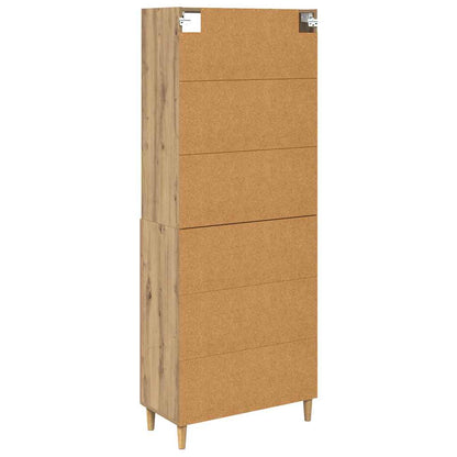 vidaXL Highboard Artisan Oak 69.5 x 32.5 x 180 cm Engineered Wood