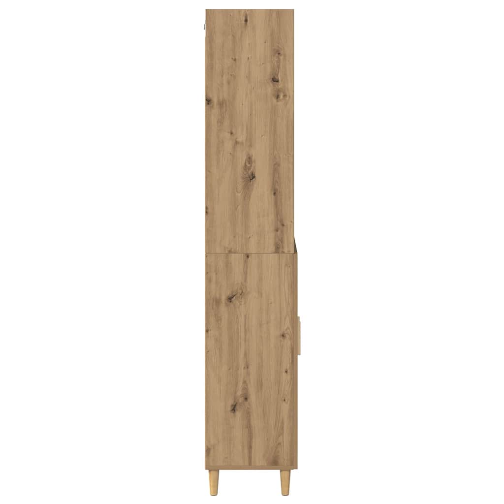 vidaXL Highboard Artisan Oak 69.5 x 32.5 x 180 cm Engineered Wood