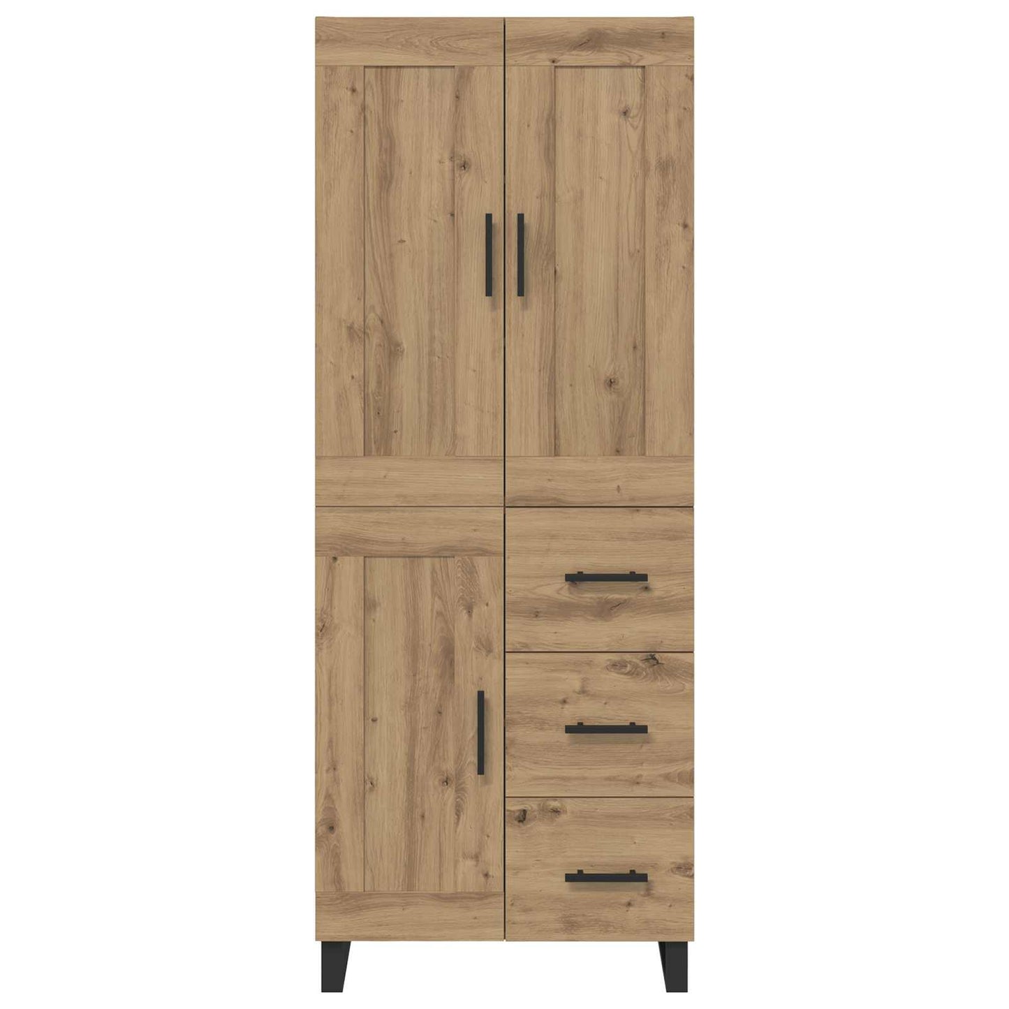 vidaXL Highboard Artisan Oak 69.5 x 34 x 180 cm Engineered Wood