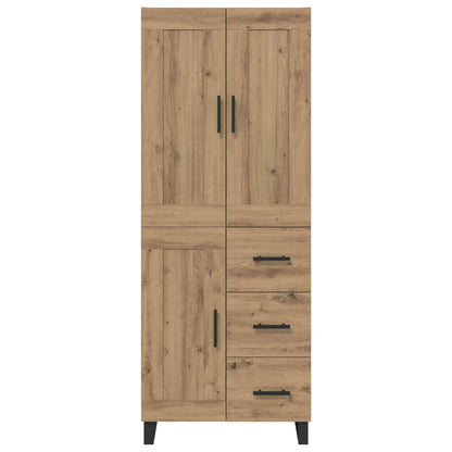 vidaXL Highboard Artisan Oak 69.5 x 34 x 180 cm Engineered Wood