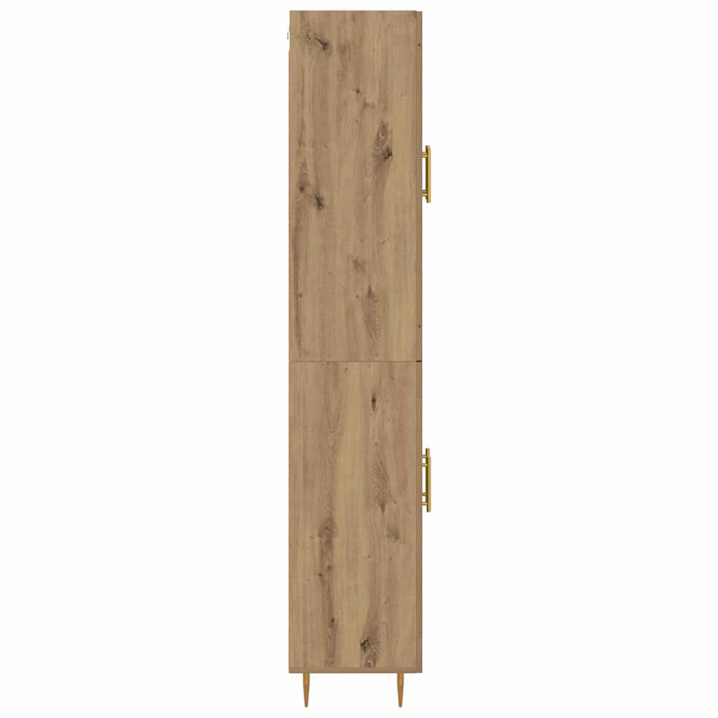 vidaXL Highboard Artisan Oak 69.5 x 34 x 180 cm Engineered Wood
